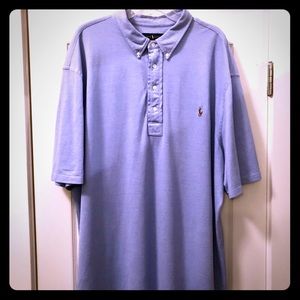 Ralph Lauren Knit Oxford Polo 3xlt Harbor EUC